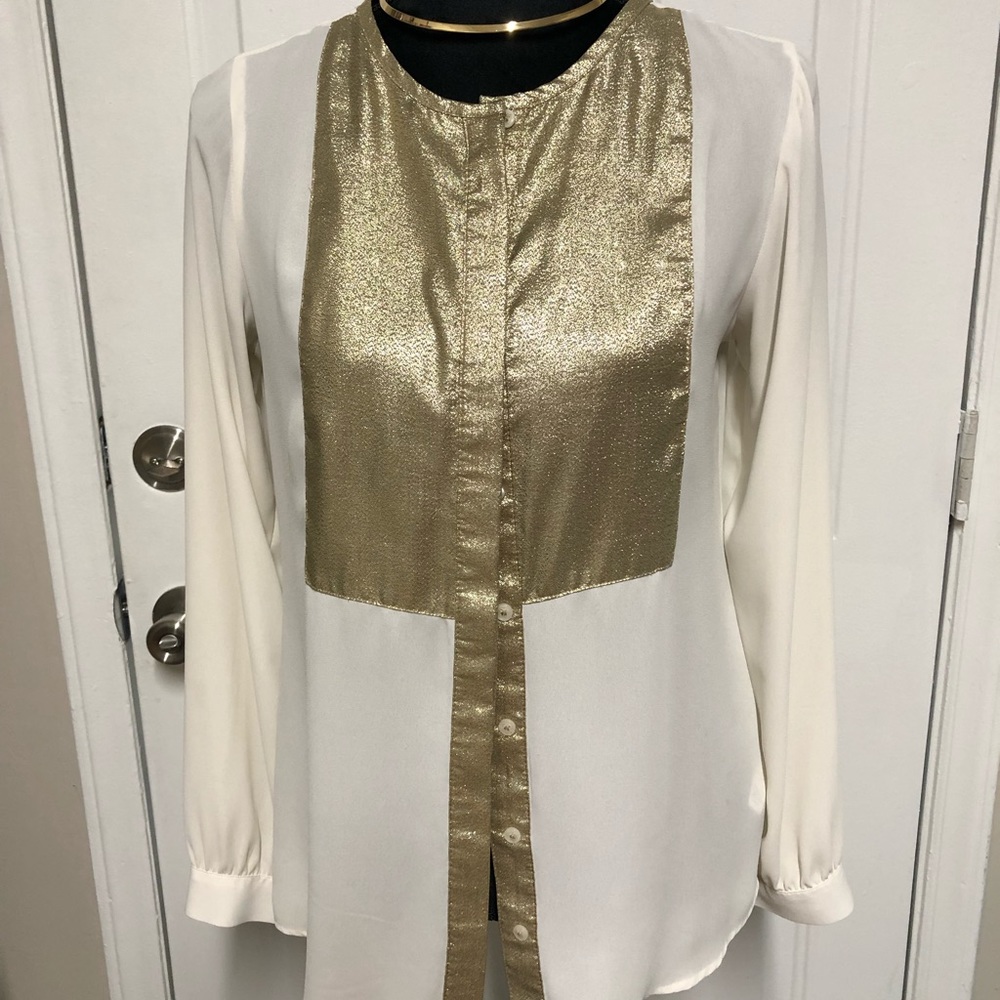 Express Gold Bib Top